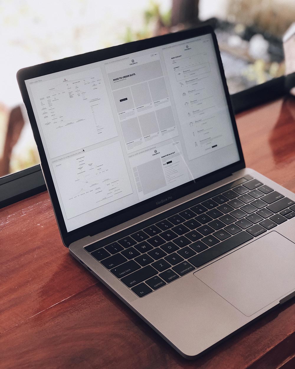 eCommerce wireframes work in progress