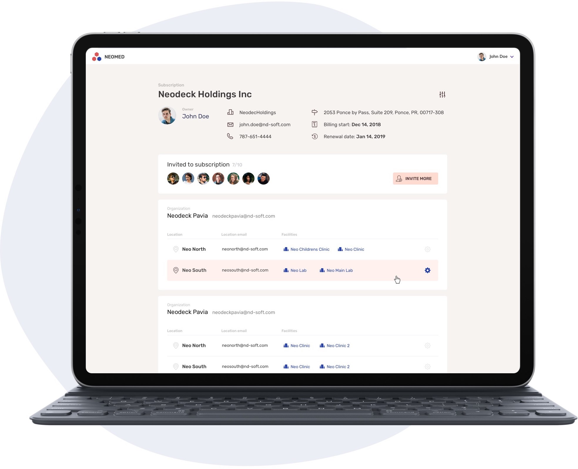 Medical app user experience