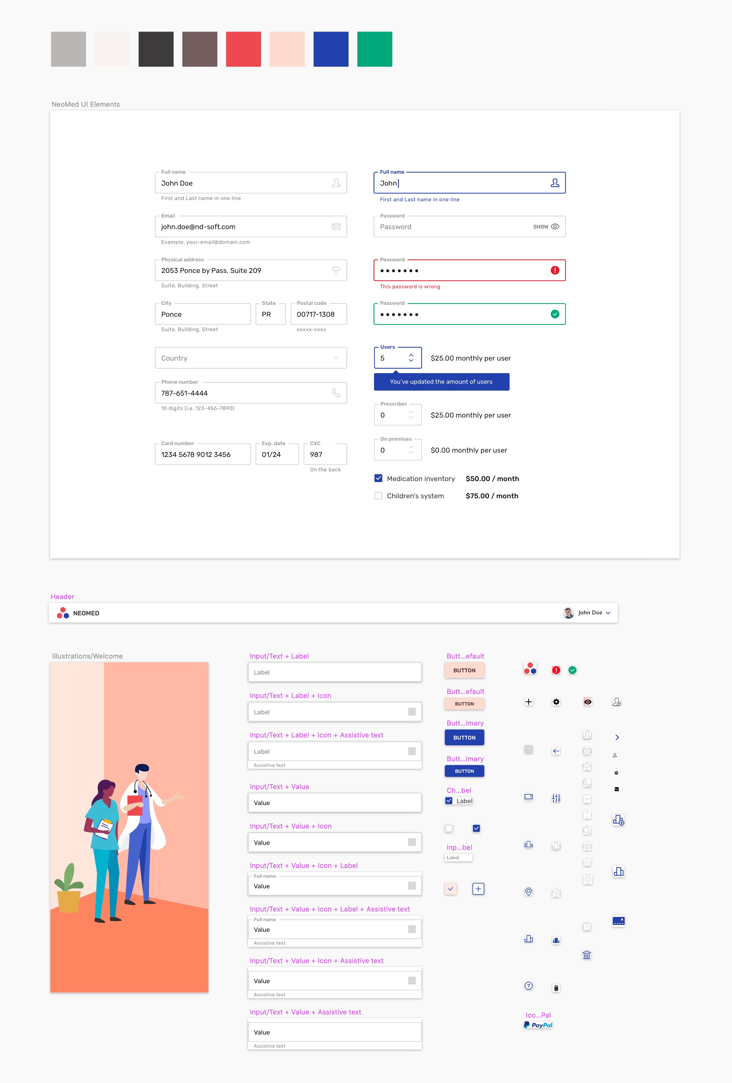 Styleguide and UI kit