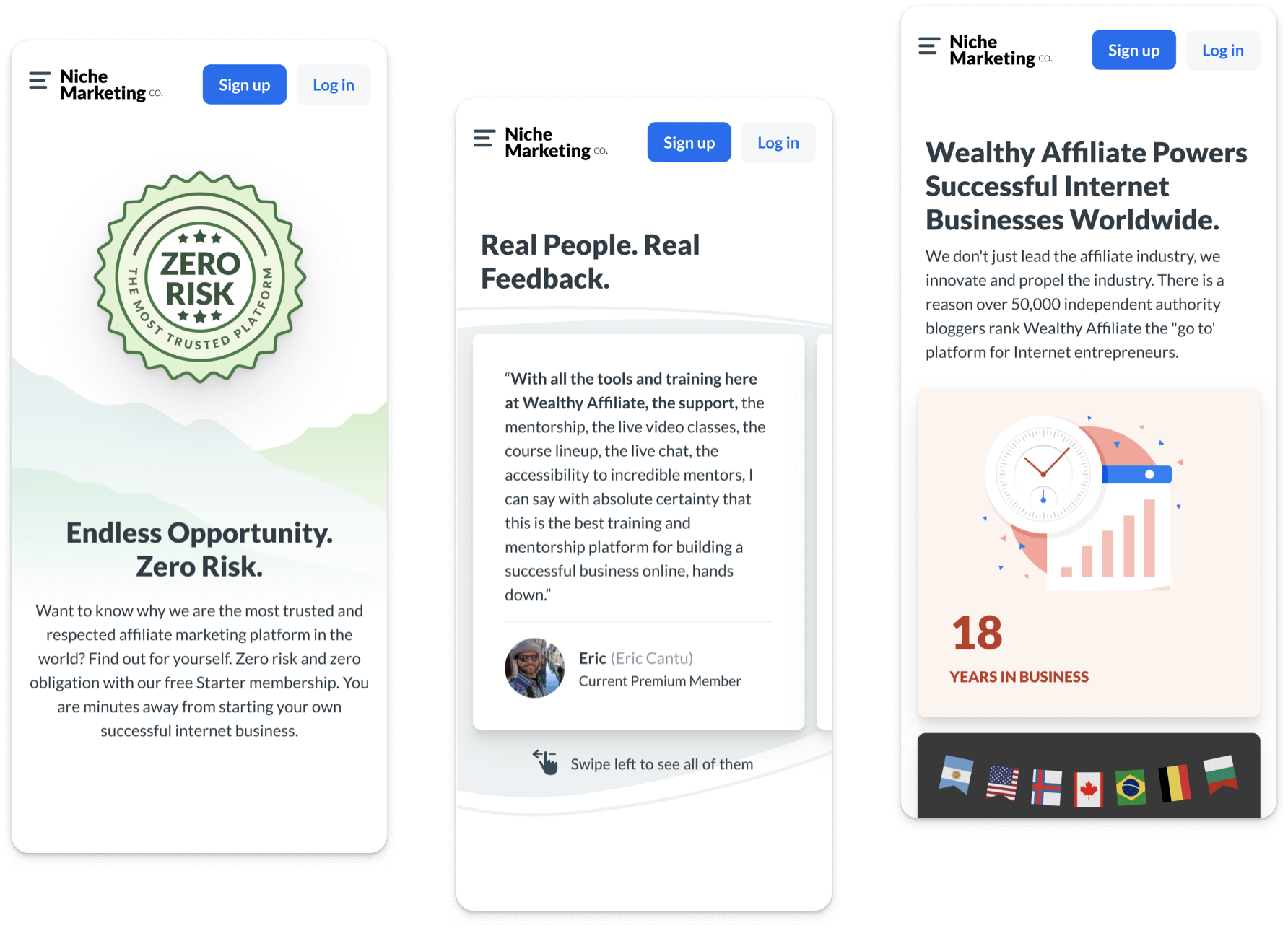 Mobile Homepage Design