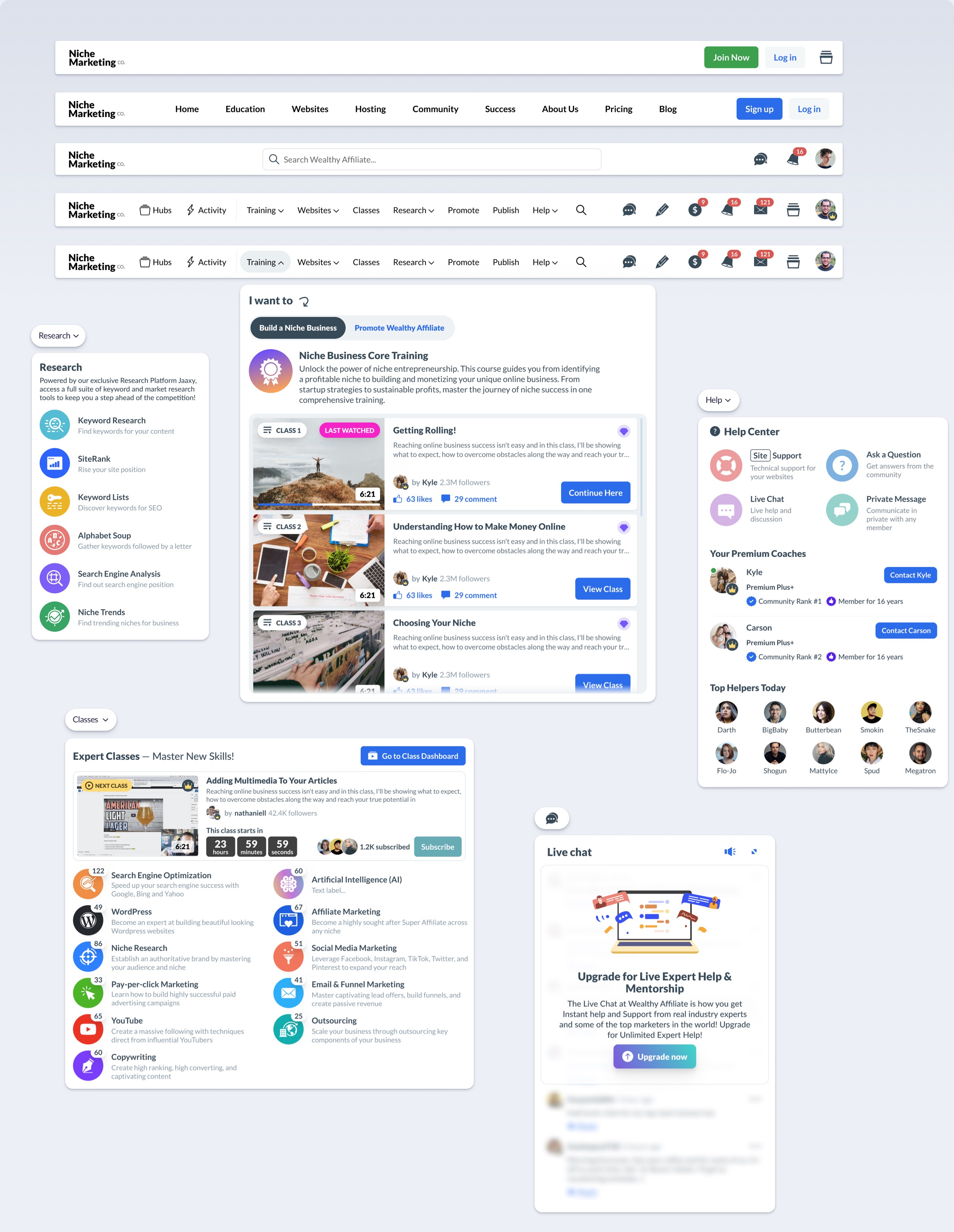 Top Navigation Design
